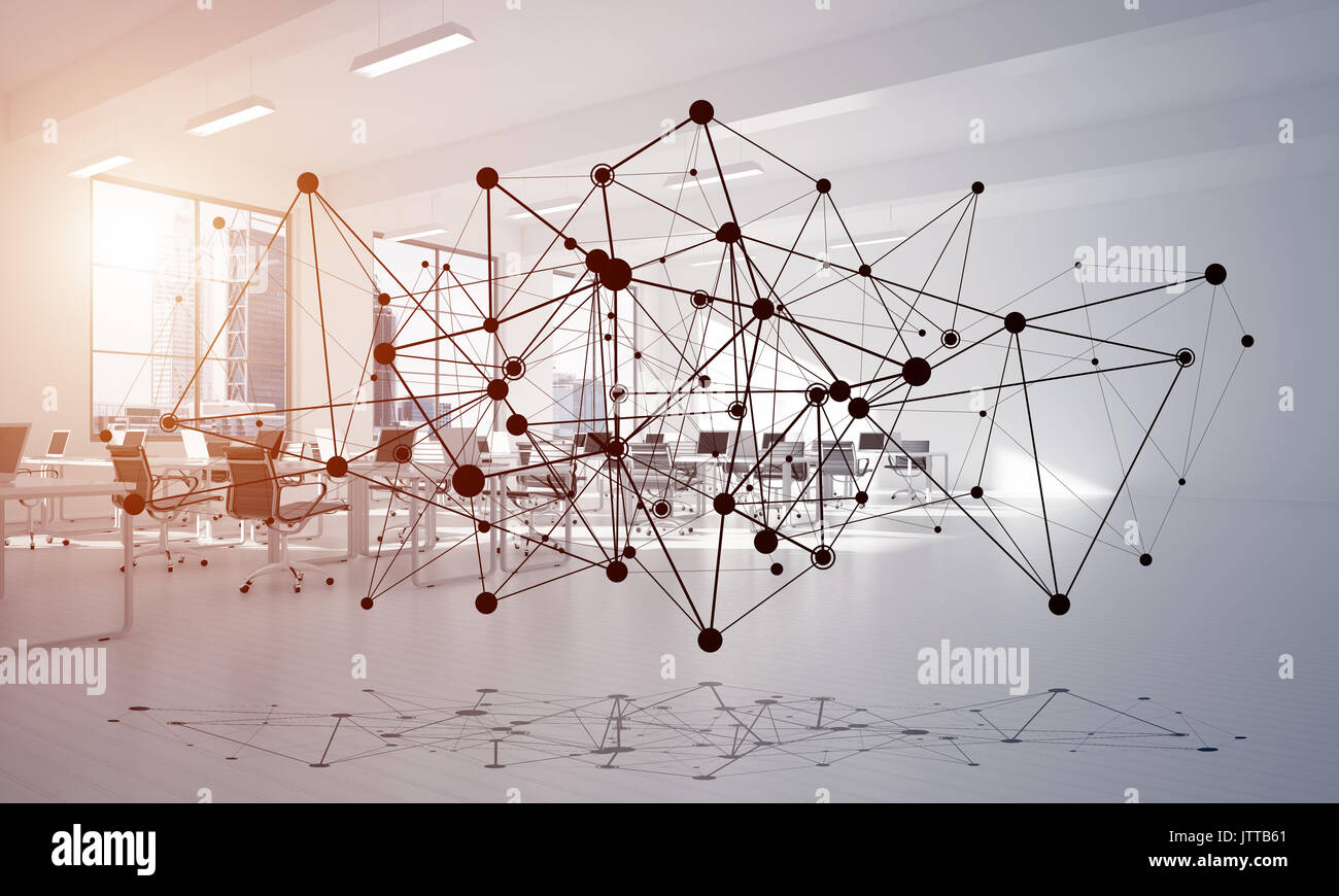 Networking and wireless connection as concept for effective modern ...