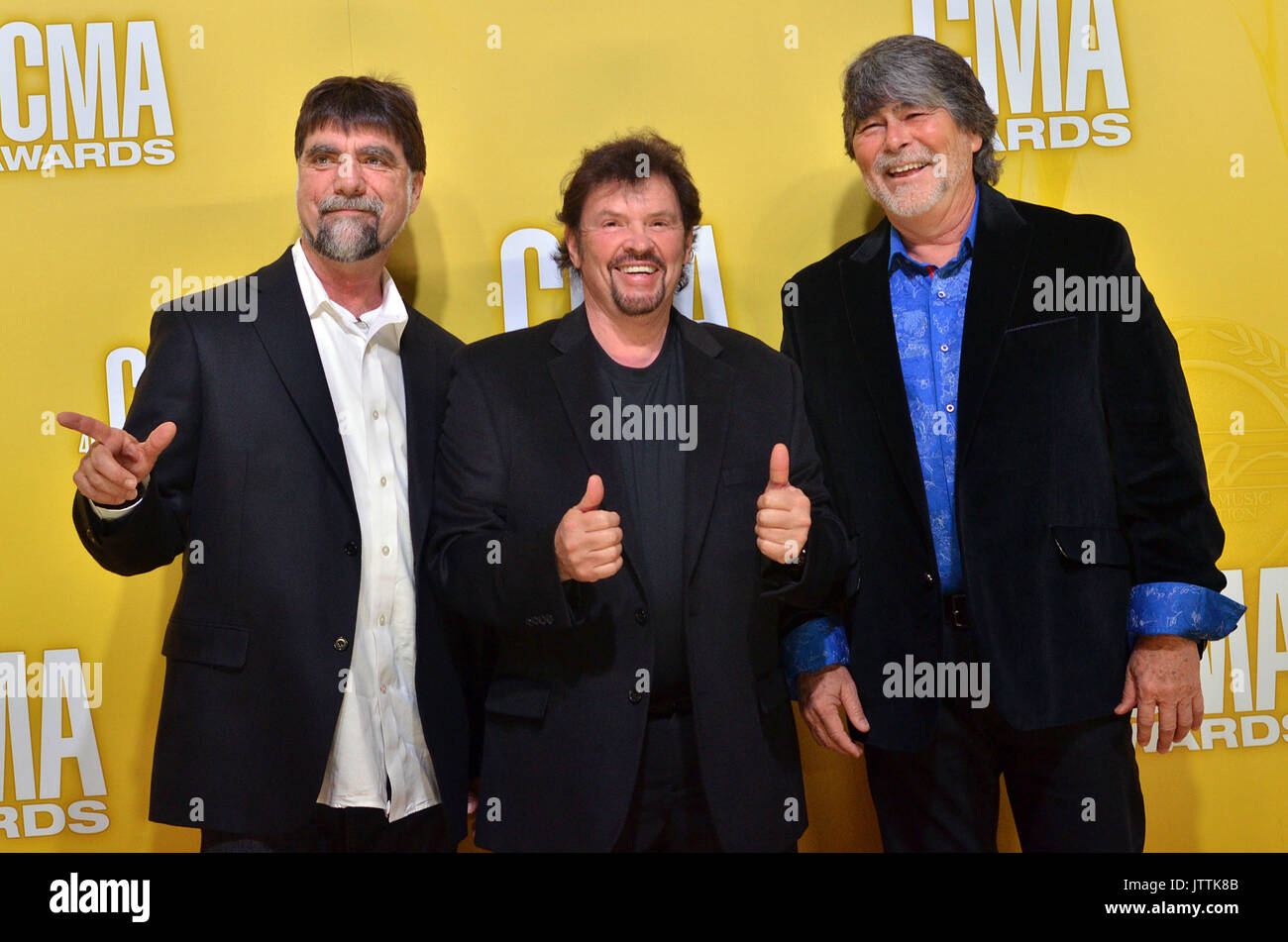 NASHVILLE, TN NOVEMBER 1 Alabama on the Macy's Red Carpet at the 46th Annual CMA Awards at