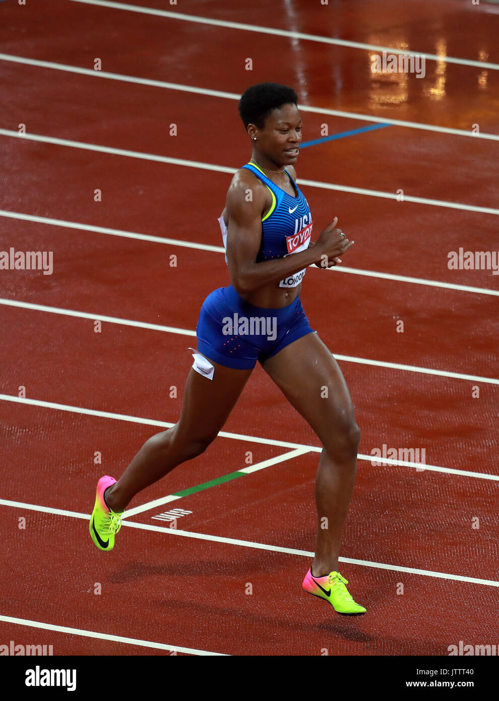 London, Britain. 9th Aug, 2017. Phyllis Francis of the United States