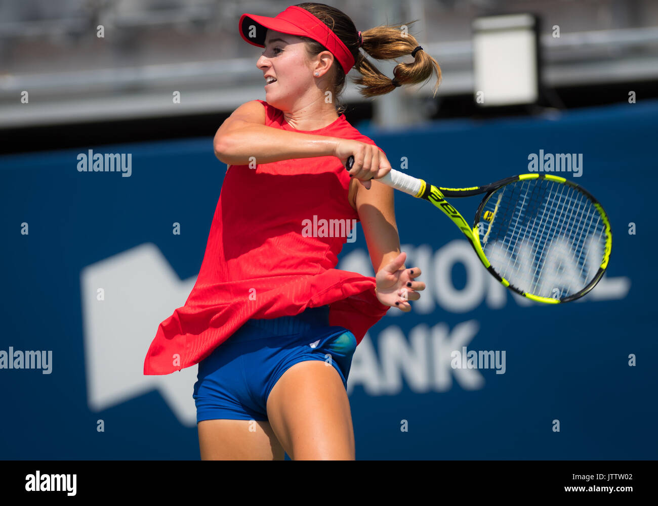 Toronto, Canada. 9 August, 2017. Catherine Bellis of the United States at  the 2017 Rogers Cup WTA Premier 5 tennis tournament © Jimmie48  Photography/Alamy Live News Stock Photo - Alamy