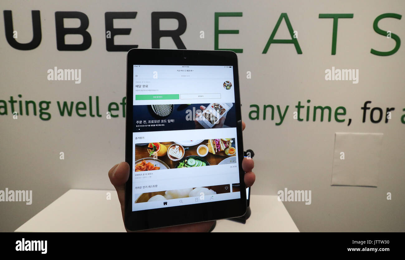 Uber enters food delivery market in Korea Seen here is Uber 
