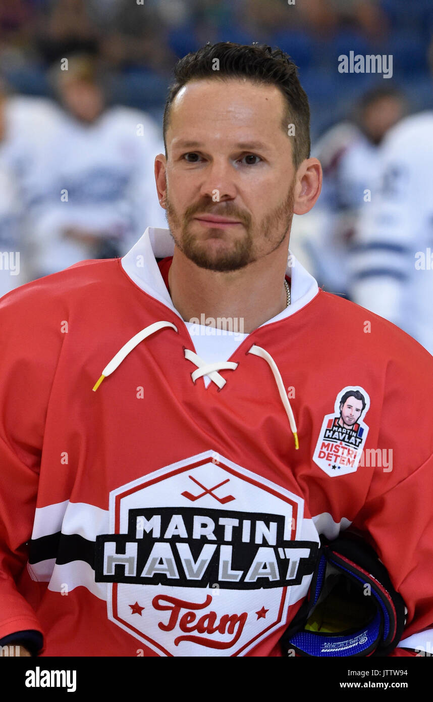 Brno, Czech Republic. 09th Aug, 2017. Czech ice hockey player Martin