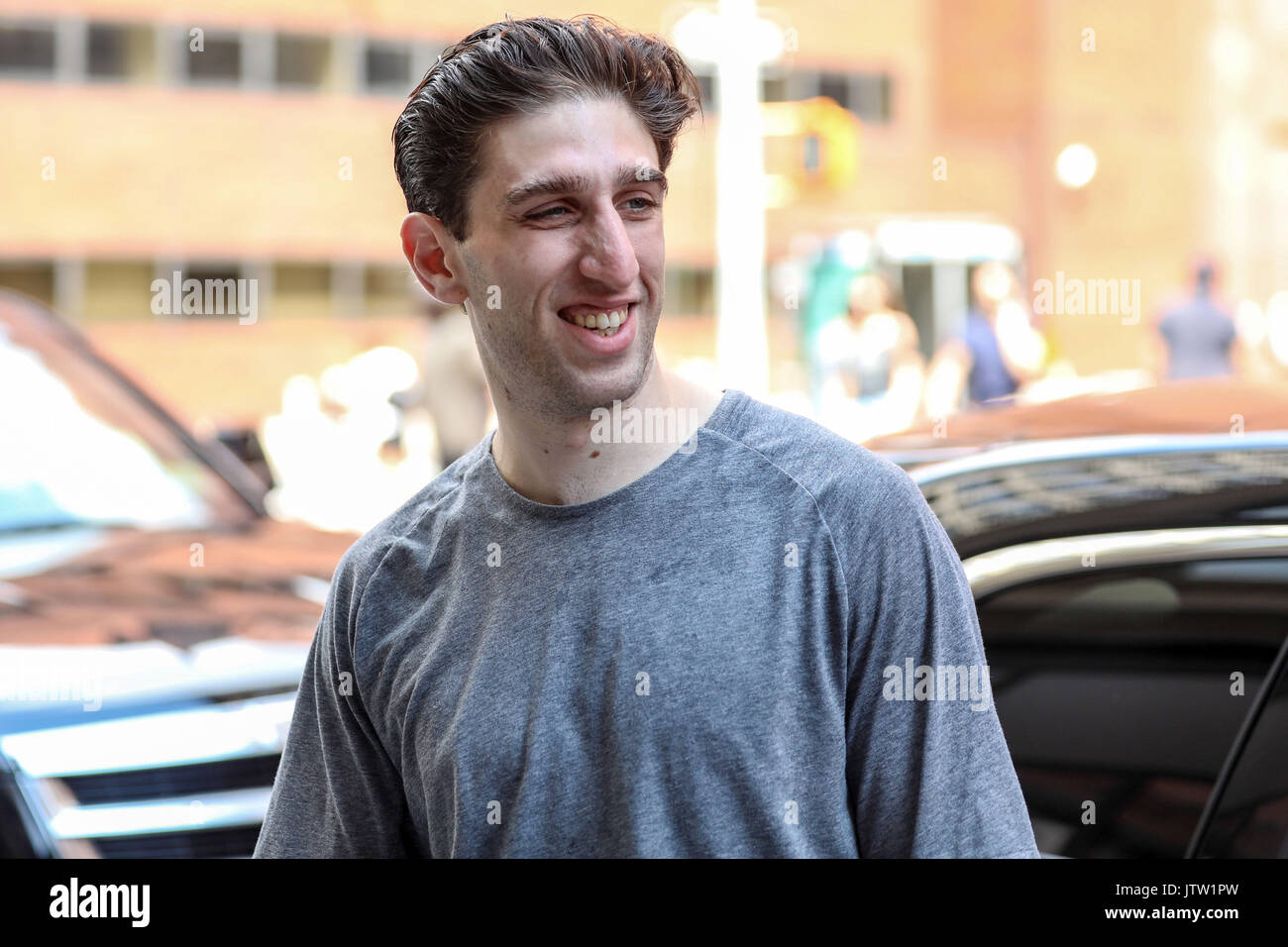 New York, Brazil. 10th Aug, 2017. Buddy Duress is seen in Nolita on Manhattan Island in New York in the United States this Thursday, 10. Credit: Brazil Photo Press/Alamy Live News Stock Photo