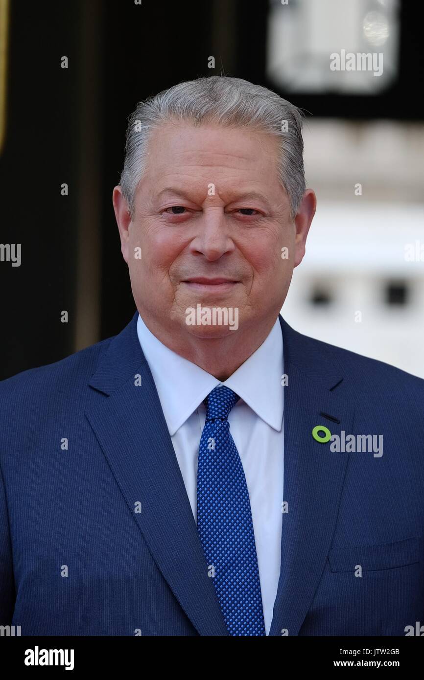 London, UK. 10th Aug, 2017. Ex US Vice President Al Gore attends the UK premiere of An Inconvenient Sequel Truth To Power at Somerset House on 10/08/2017 Credit: Julie Edwards/Alamy Live News Stock Photo