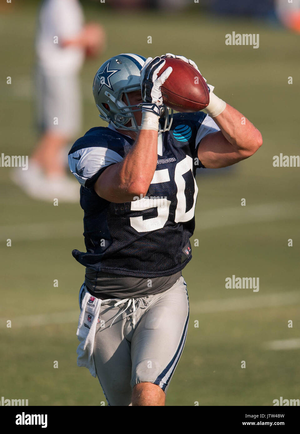 August 08, 2017 Oxnard, CA.Dallas Cowboys linebacker (50) Sean Lee goes