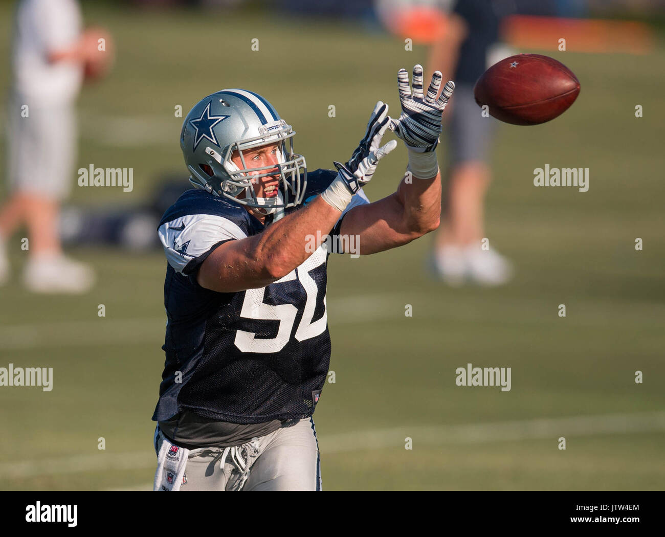 August 08, 2017 Oxnard, CA.Dallas Cowboys linebacker (50) Sean Lee goes