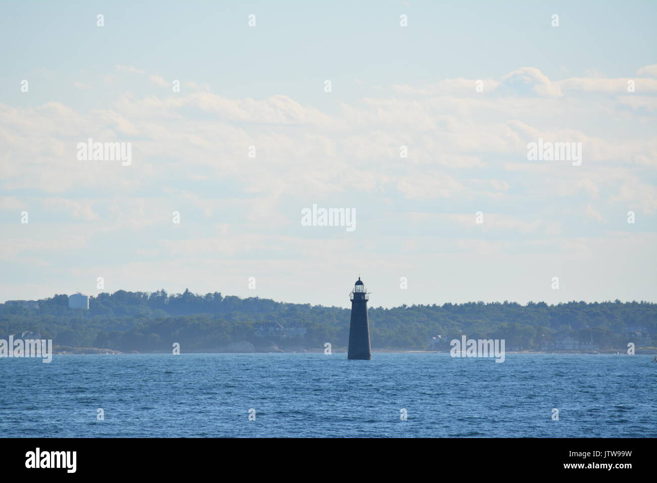 Minot's Ledge Light off of Massachusetts South Shore Stock Photo - Alamy