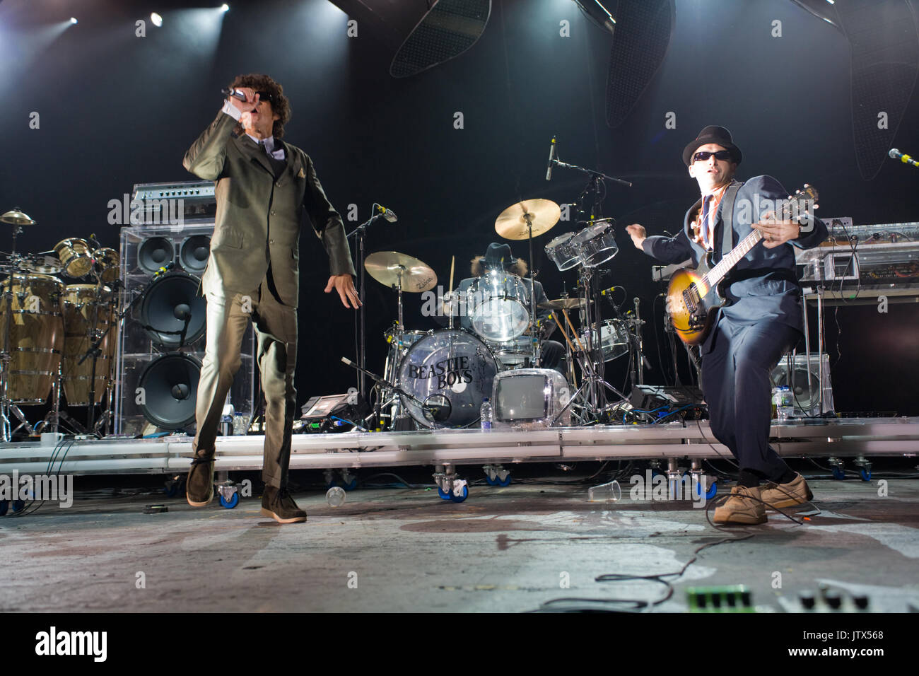 Beastie Boys, Brixton Academy, 4th September 2007 Michael "Mike D" Diamond Adam "MCA" Yauch Adam "Ad-Rock" Horovitz Stock Photo