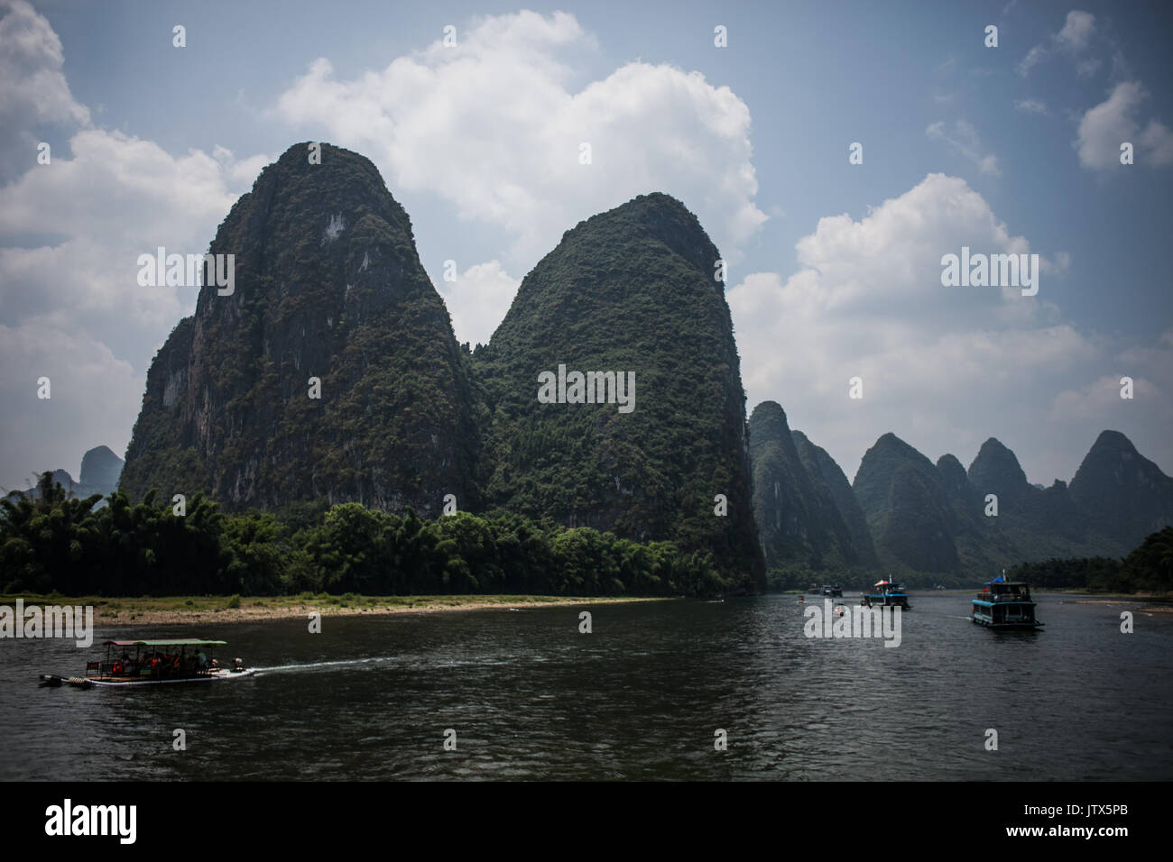 Lijiang river cruise Stock Photo