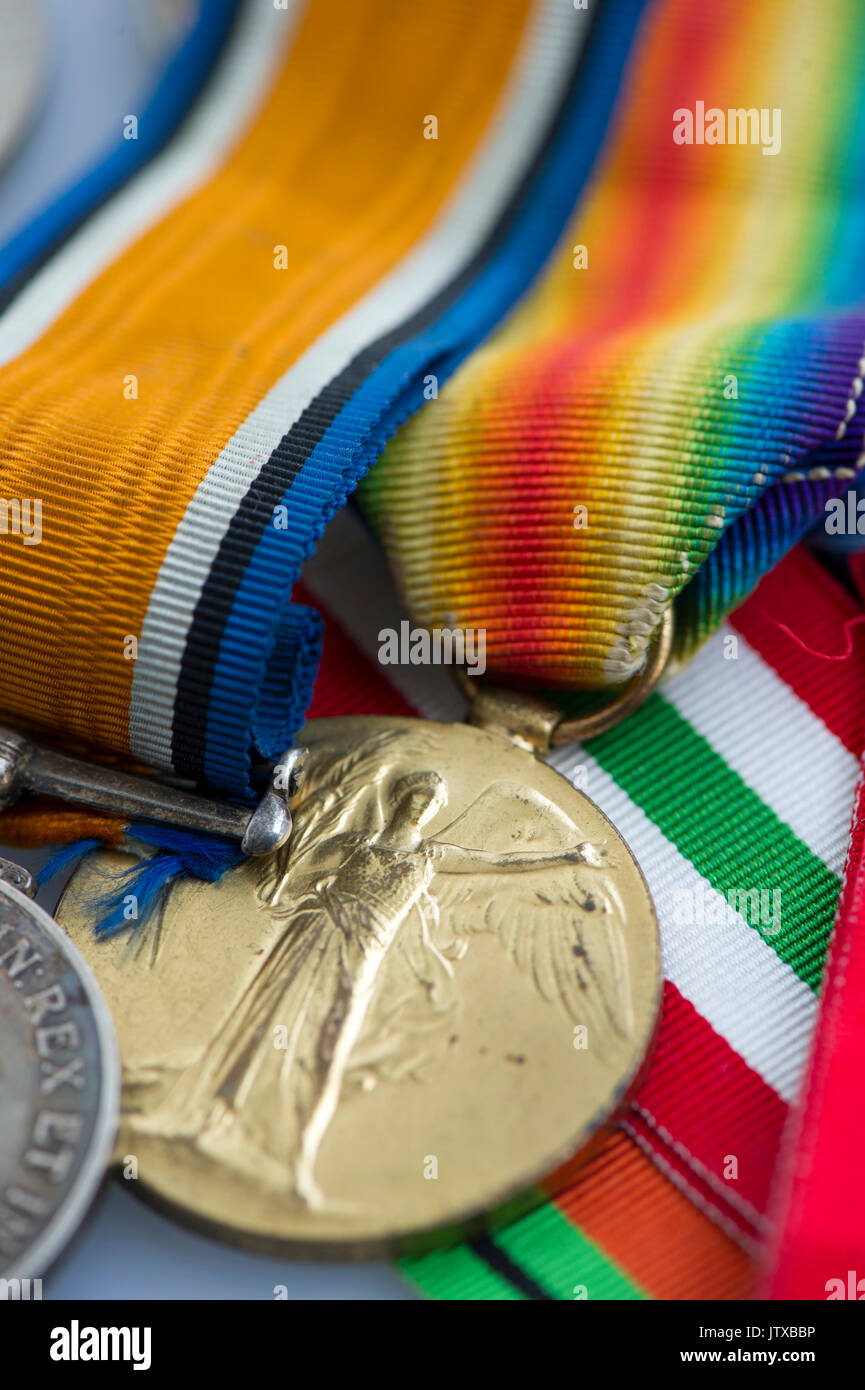 War Medals Stock Photo