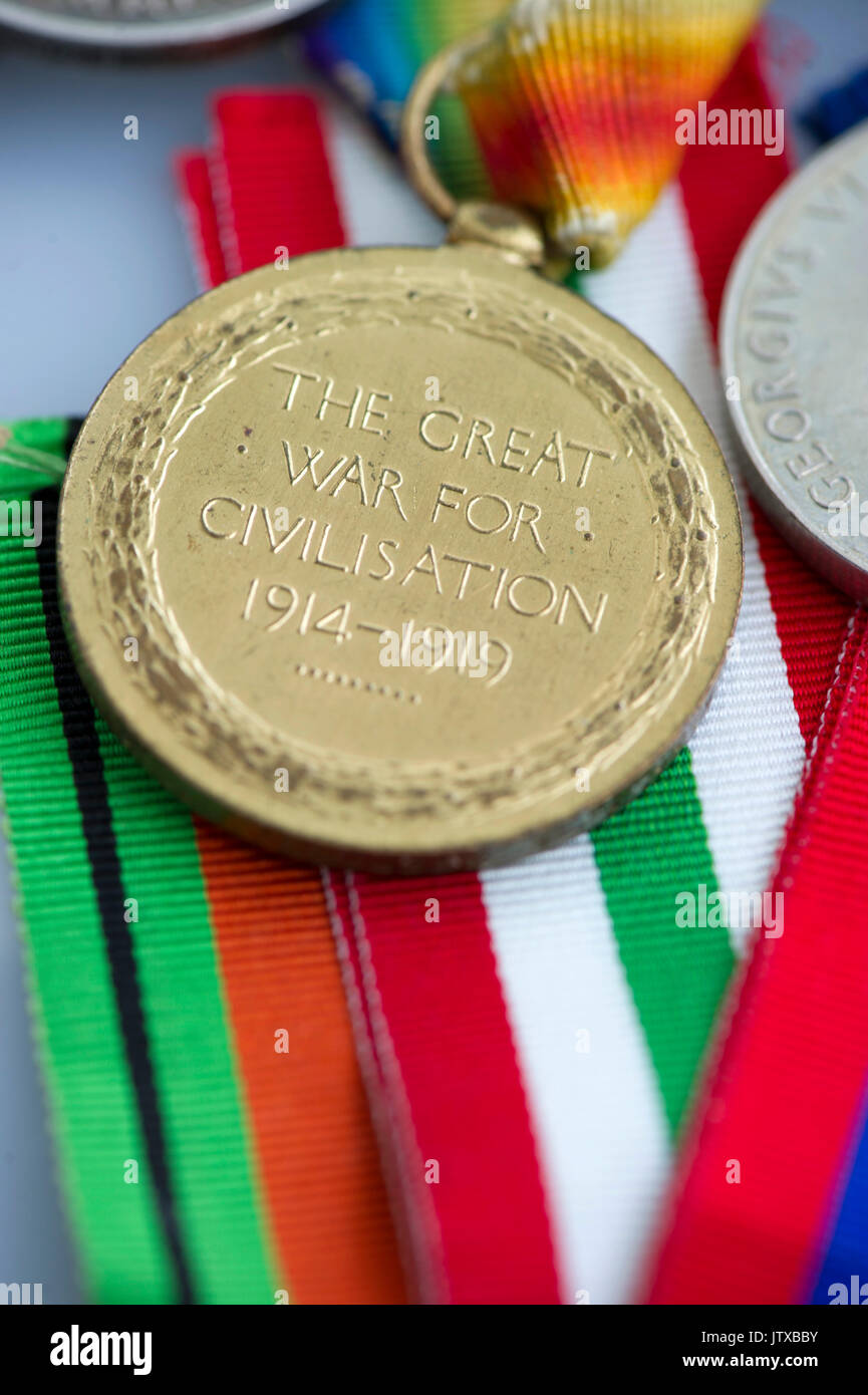 War Medals Stock Photo