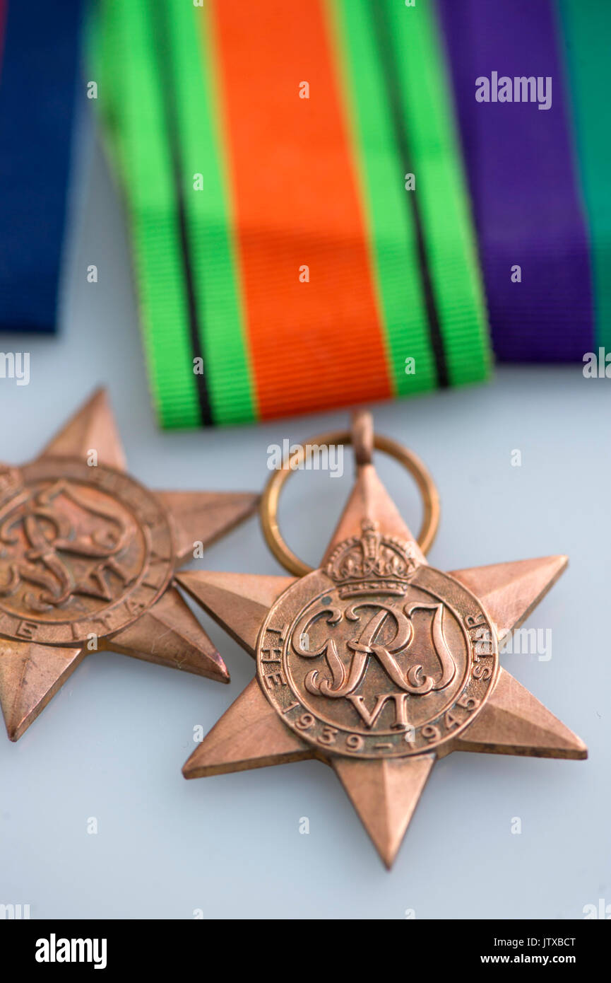War Medals Stock Photo