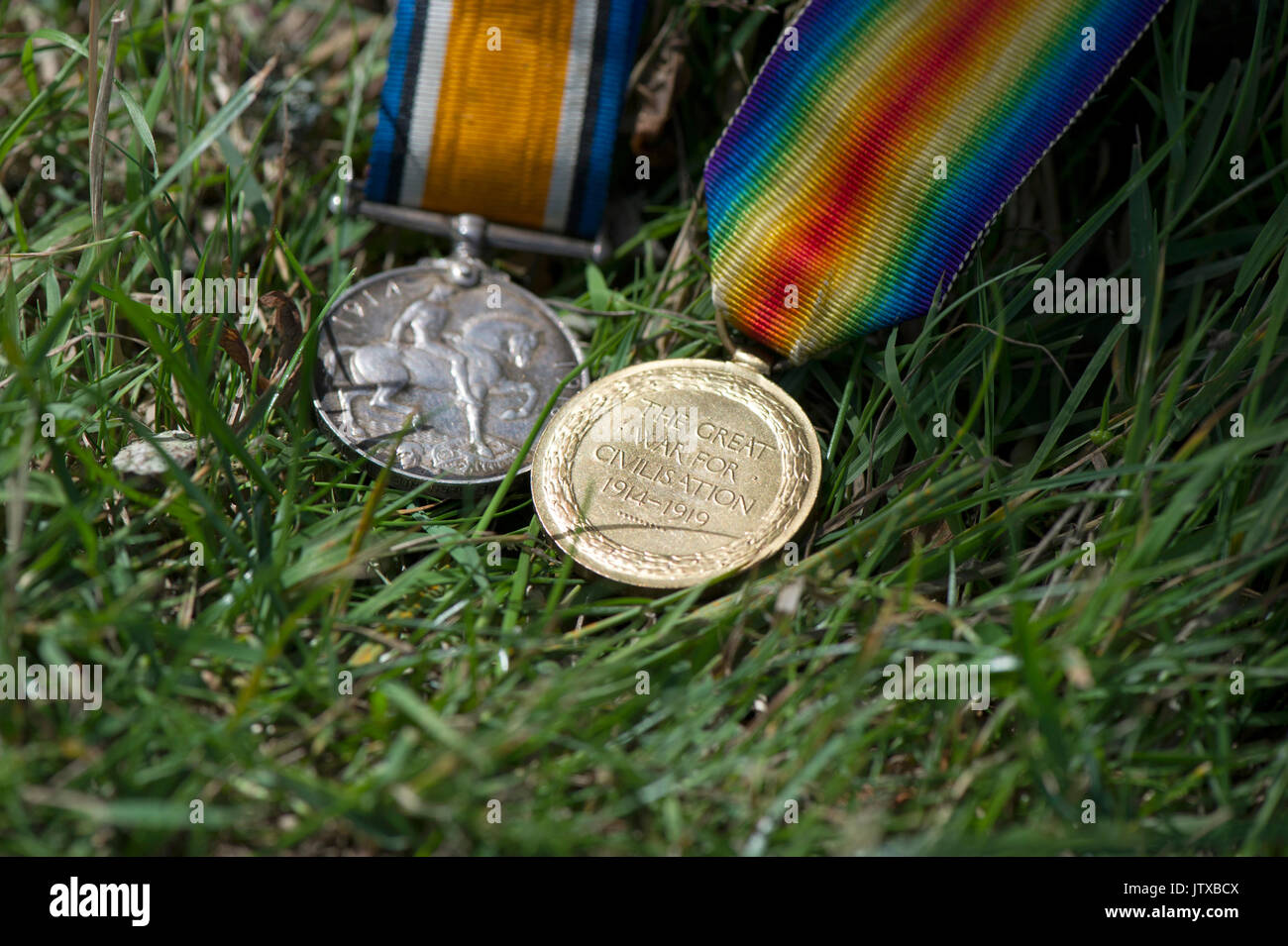 War Medals Stock Photo