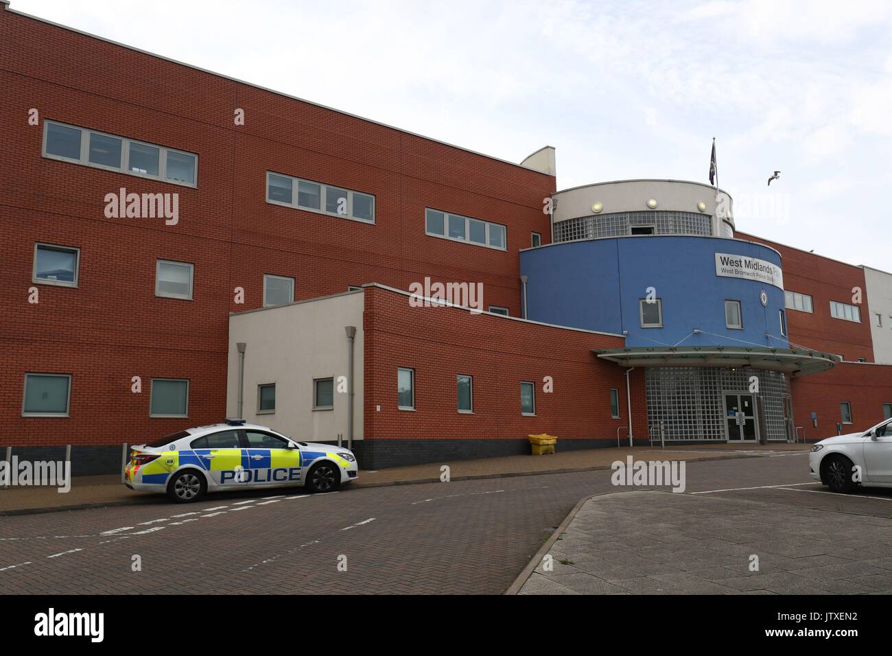 A general view of West Bromwich police station where a man has been arrested on suspicion of murder after pulling up outside the station with a body in the car. Stock Photo