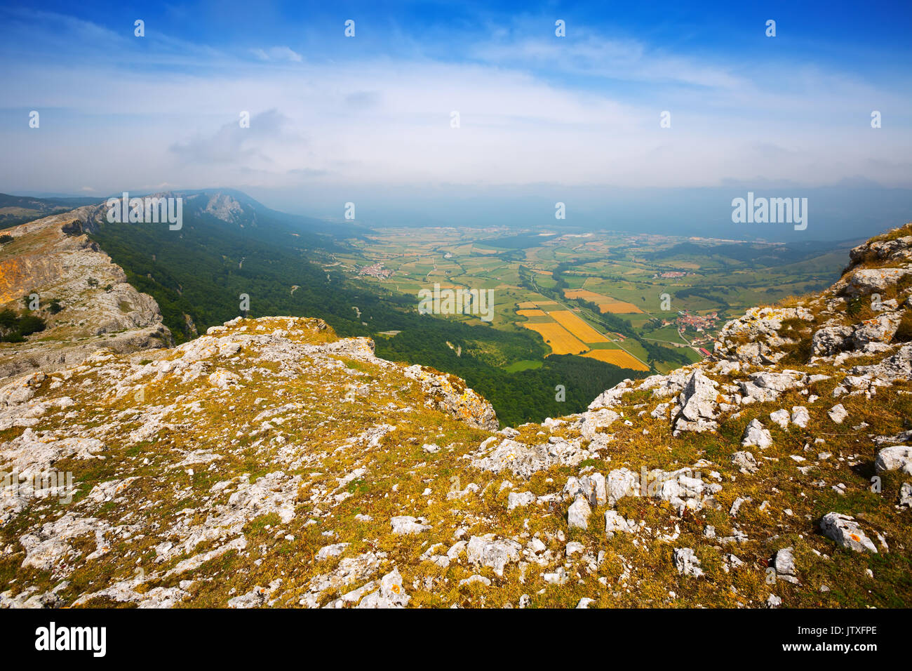 Summer mountains of Sierra de Andia. Spain Stock Photo - Alamy
