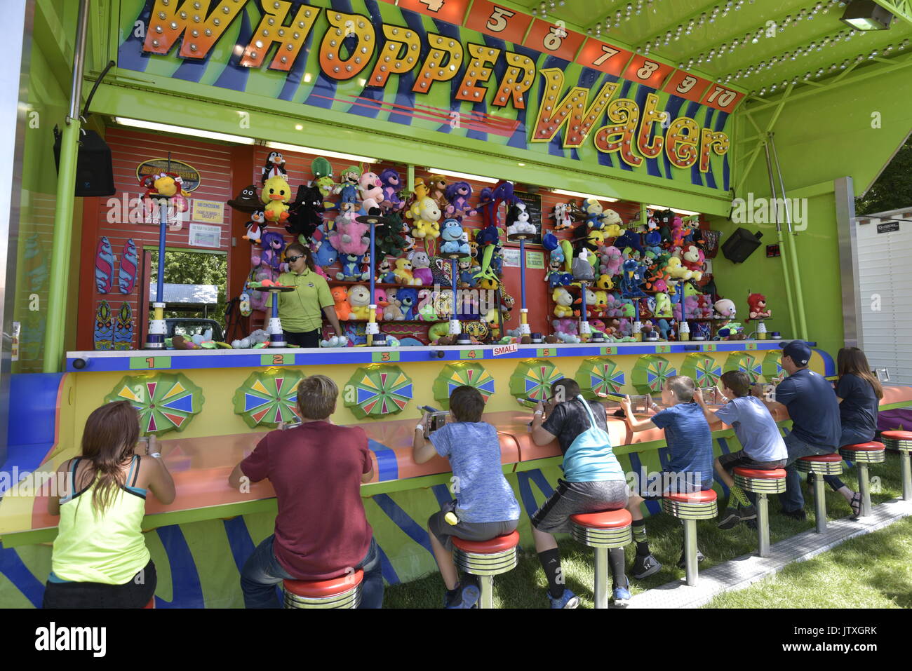 Carnival Game, Emmett Cherry Festival, Emmett, Idaho, USA Stock Photo