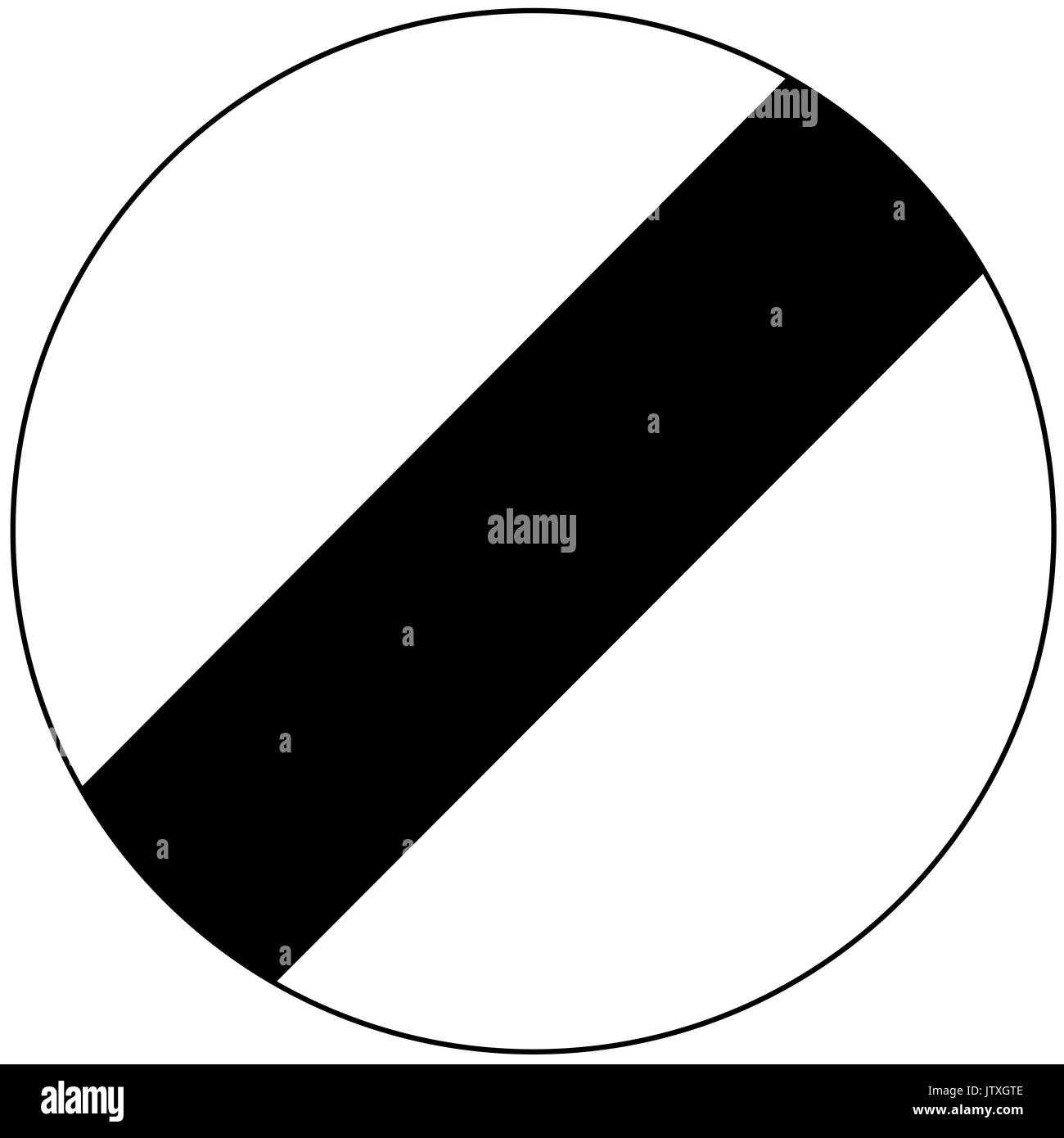 Uk national speed limit sign Black and White Stock Photos & Images Alamy