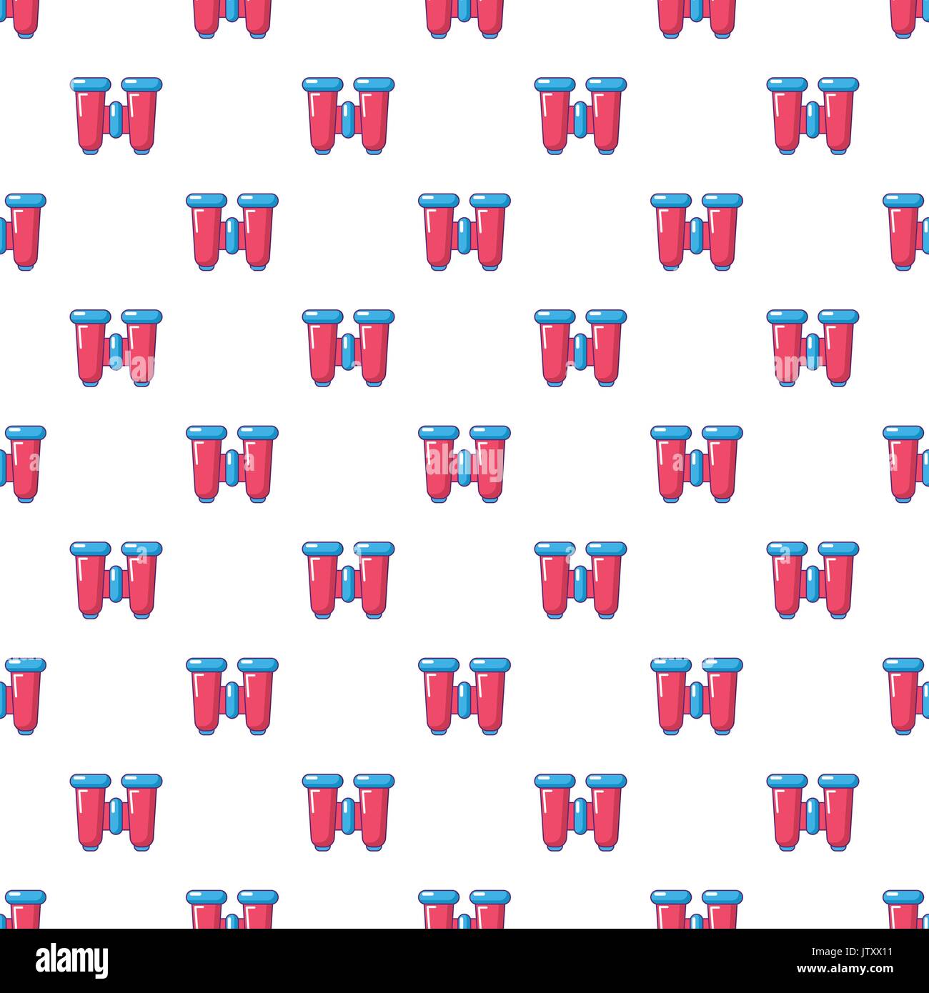Binoculars explorer pattern seamless Stock Vector