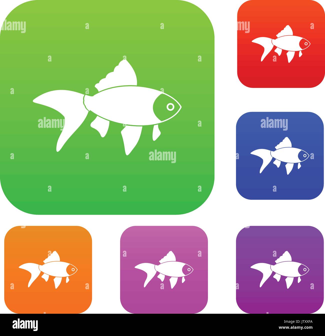 Fish set collection Stock Vector Image & Art - Alamy