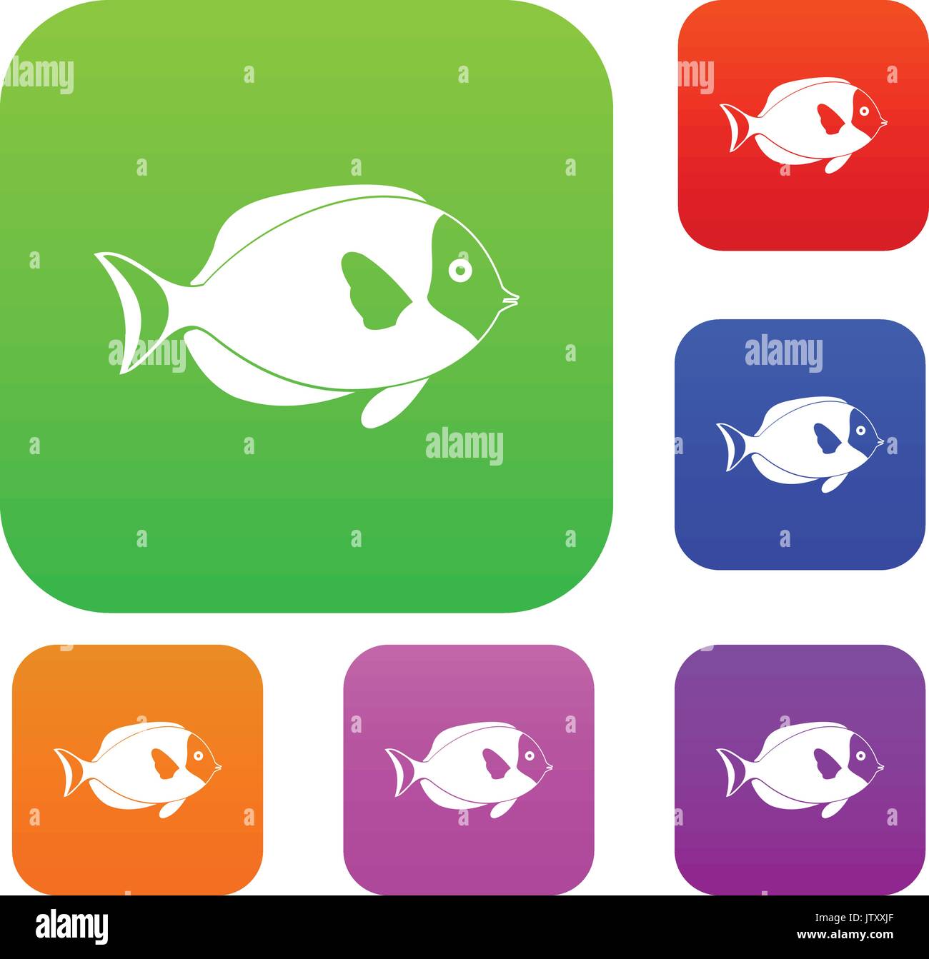 Fish set collection Stock Vector Image & Art - Alamy