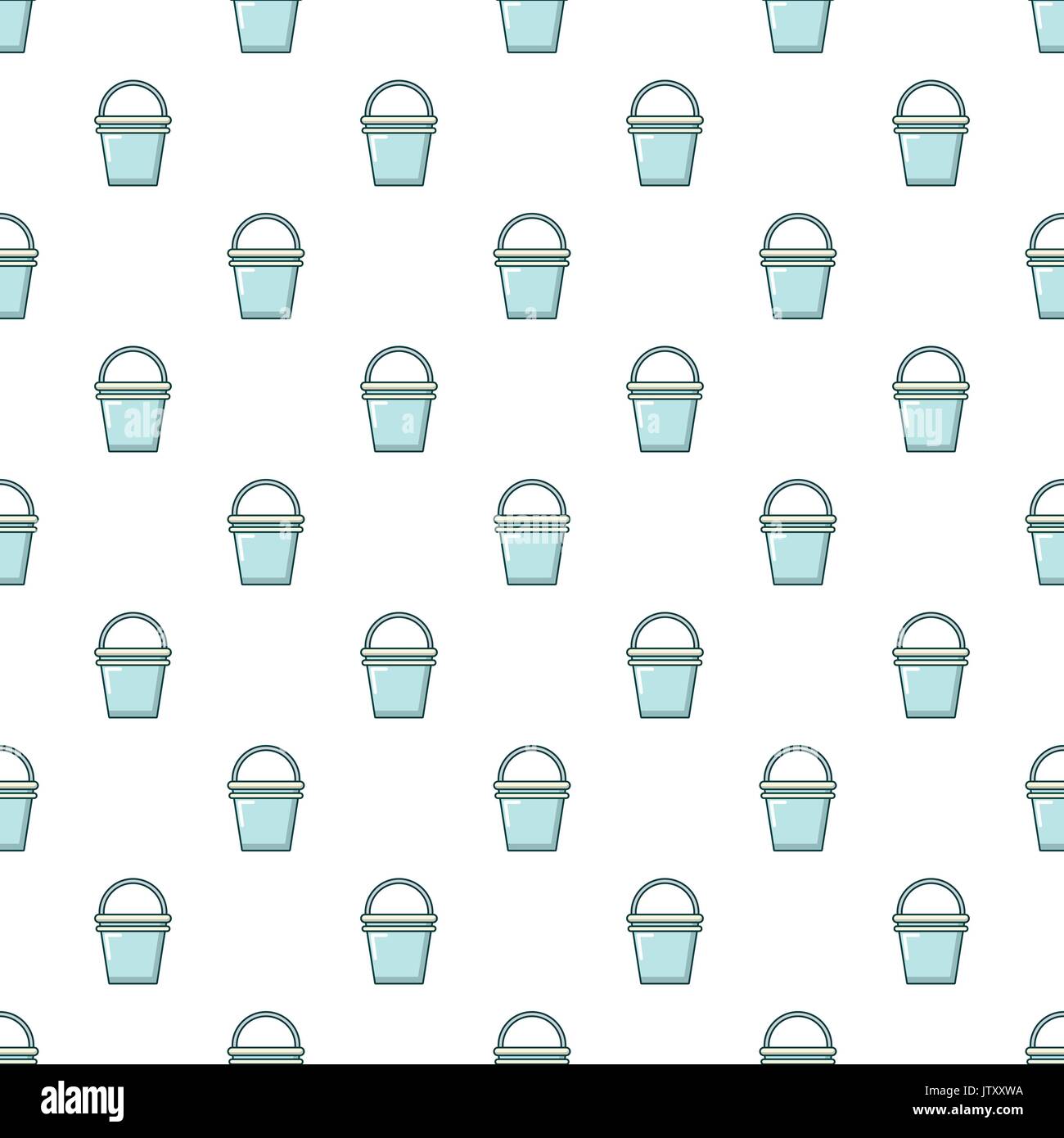 Water bucket pattern seamless Stock Vector