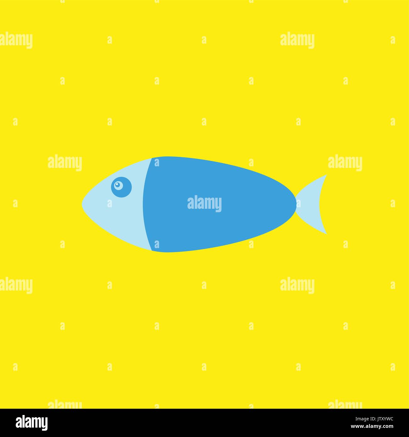 Fish flat icon. Vector illustration Stock Vector Image & Art - Alamy