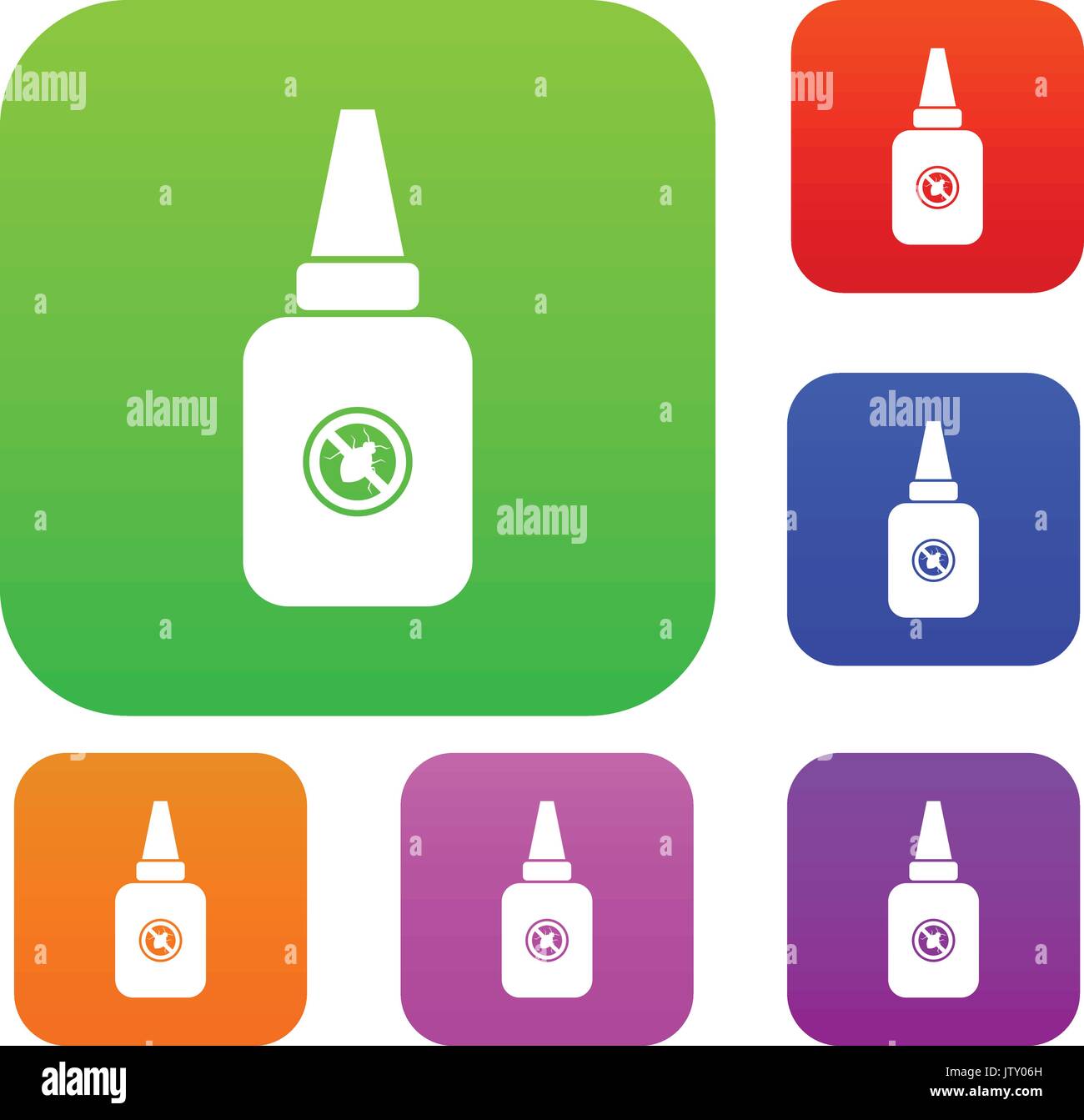 Insect spray set collection Stock Vector Image & Art - Alamy