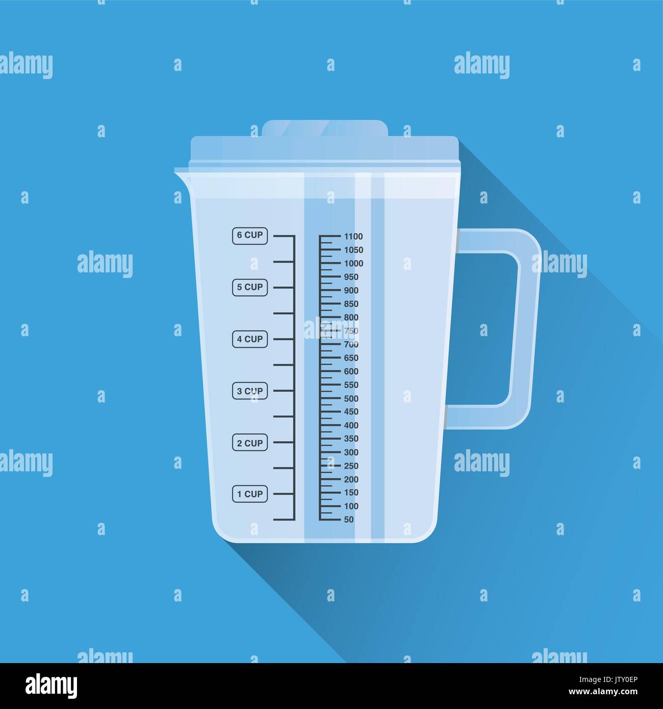 Set of Measuring Cups with 1 Liter, 500 and 300 Ml Volume. Liquid  Containers for Cooking with Fluid Capacity Scale Stock Vector -  Illustration of flask, vector: 258569222