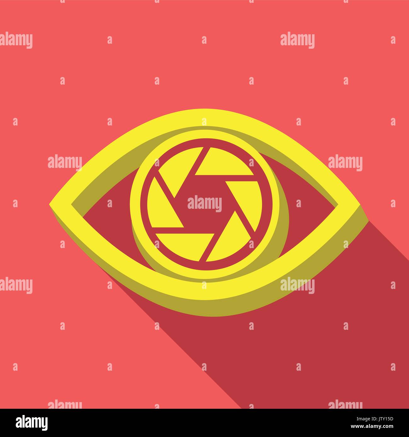 Camera focus icon. Flat design. Vector illustration. Stock Vector