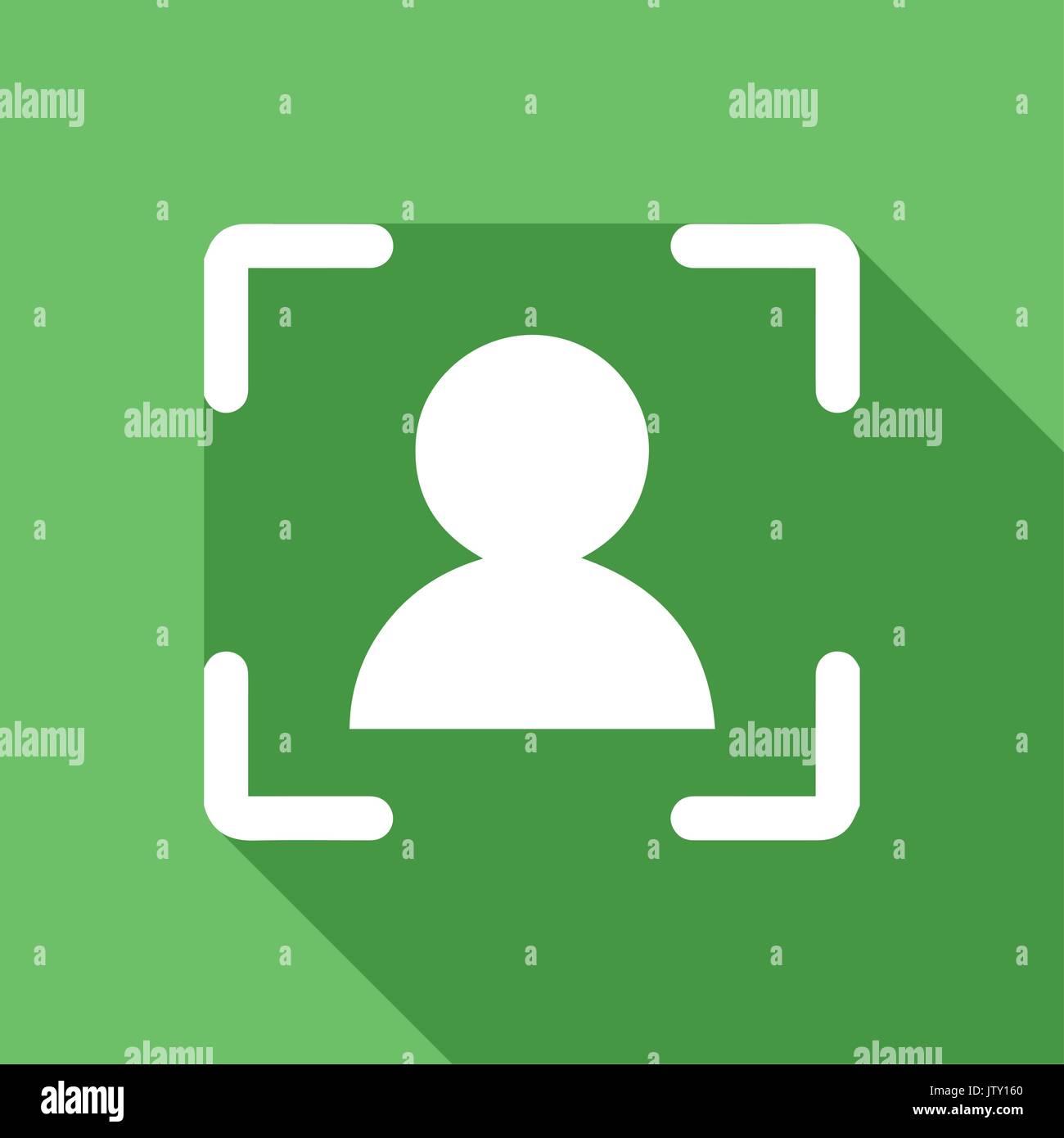 Camera focus icon. Flat design. Vector illustration. Stock Vector