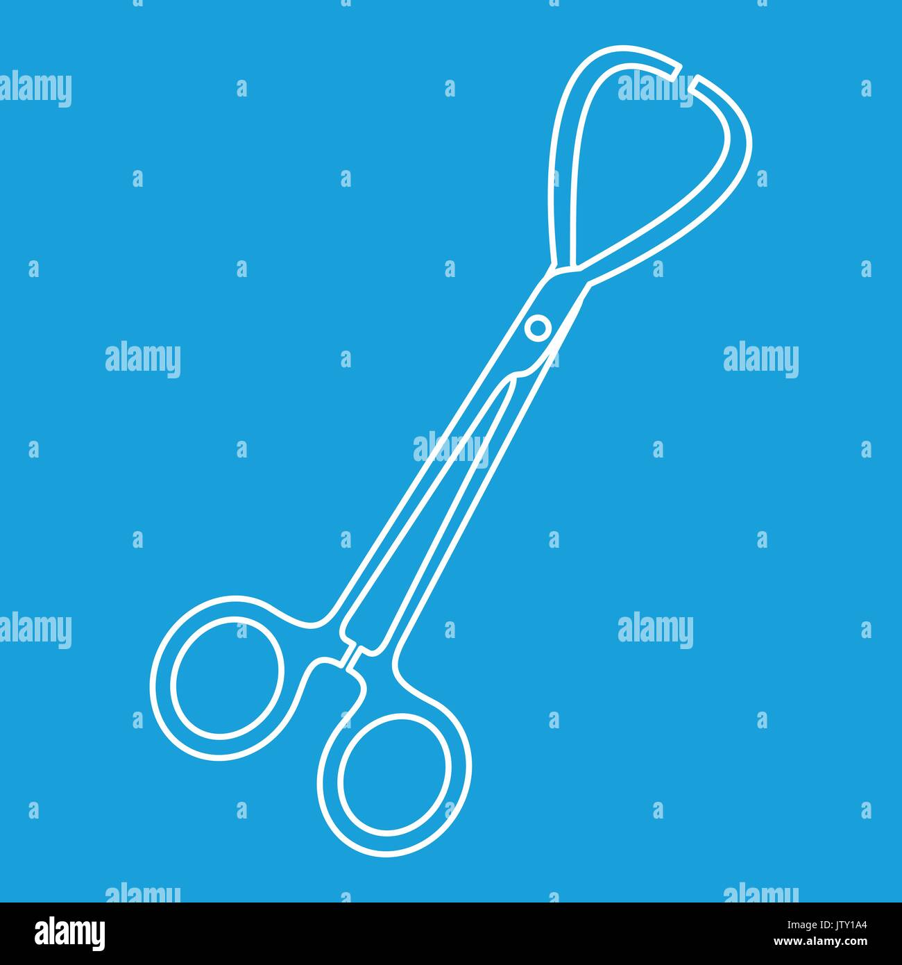 Stainless medical clamp scissors icon Stock Vector Image & Art Alamy