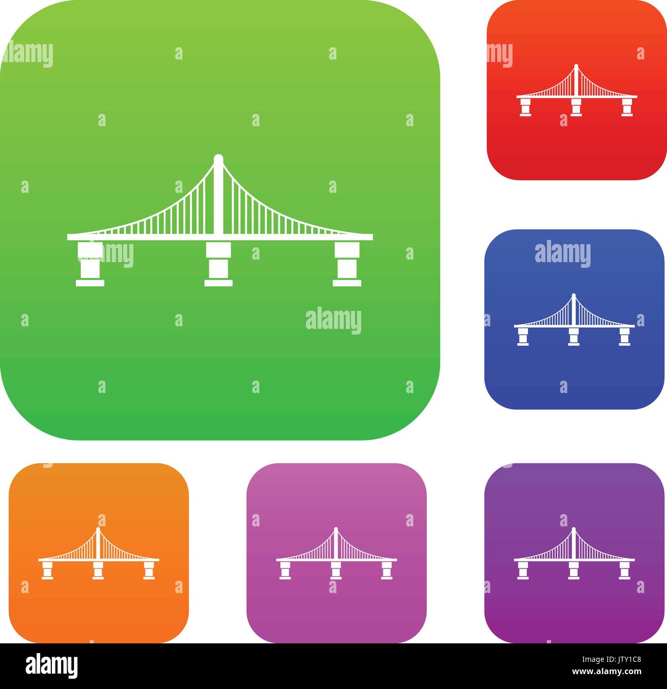 Bridge set collection Stock Vector Image & Art - Alamy