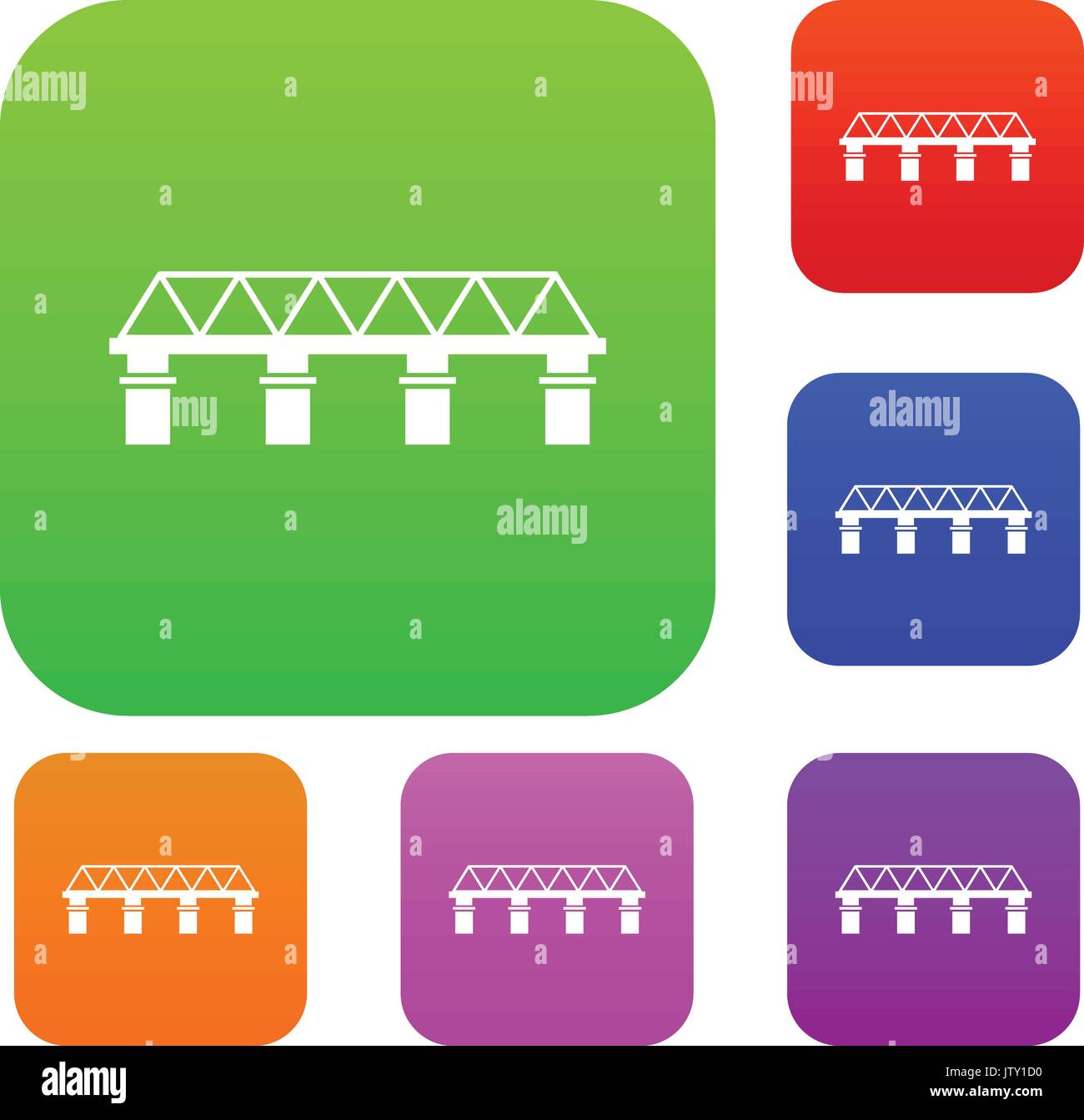 Bridge set collection Stock Vector Image & Art - Alamy