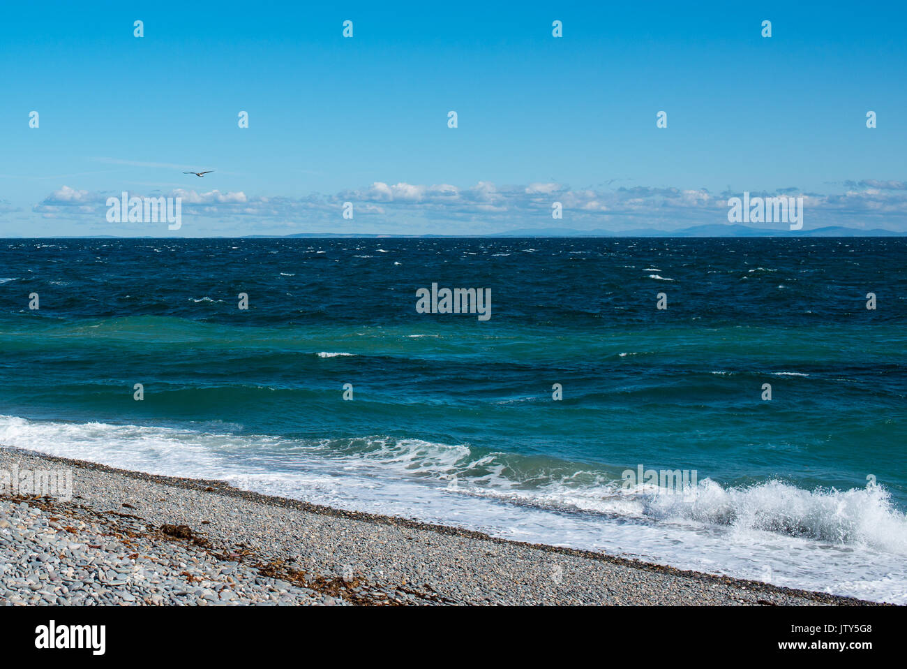 Point of Ayre beach Stock Photo