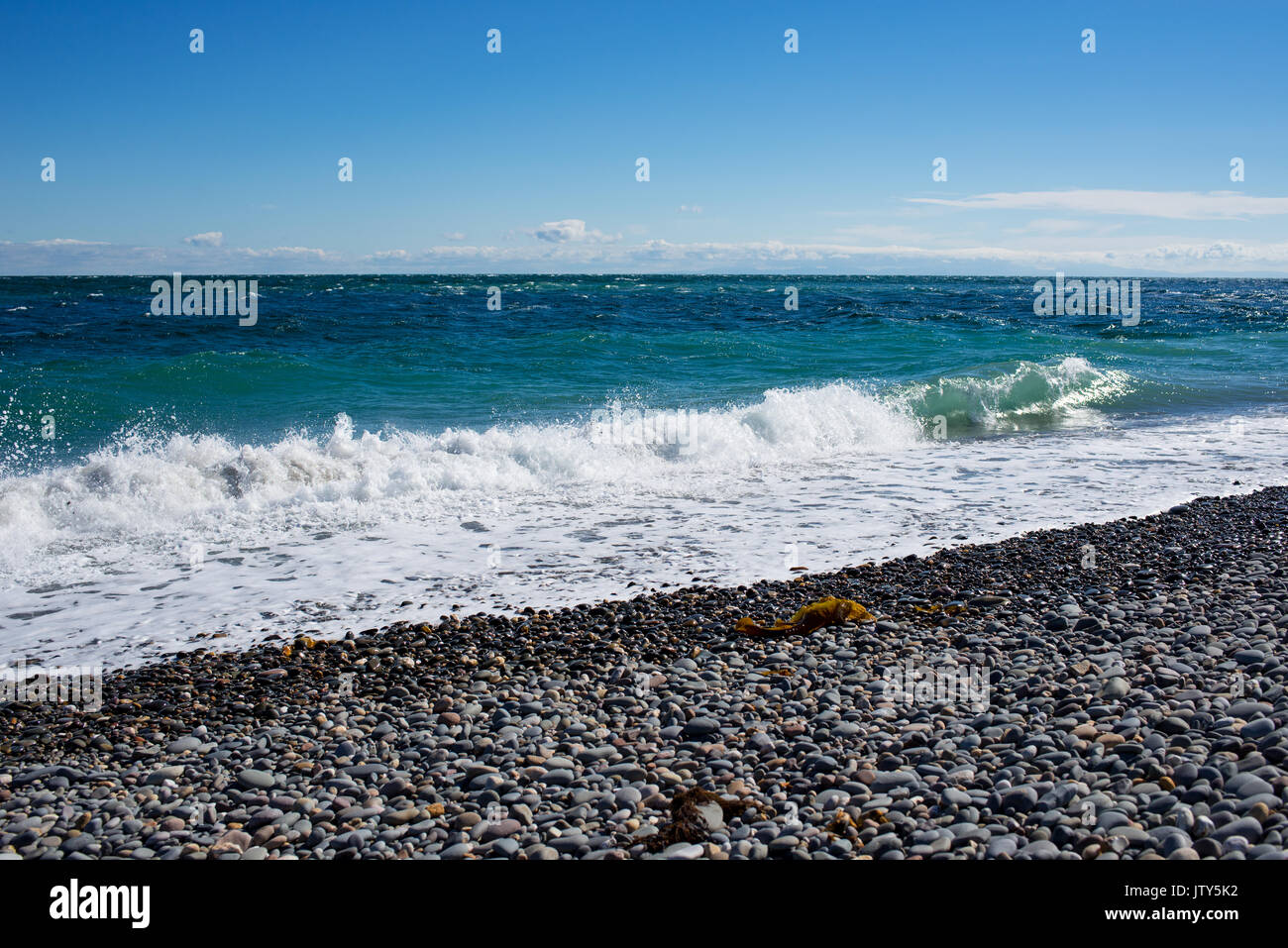 Point of Ayre beach Stock Photo