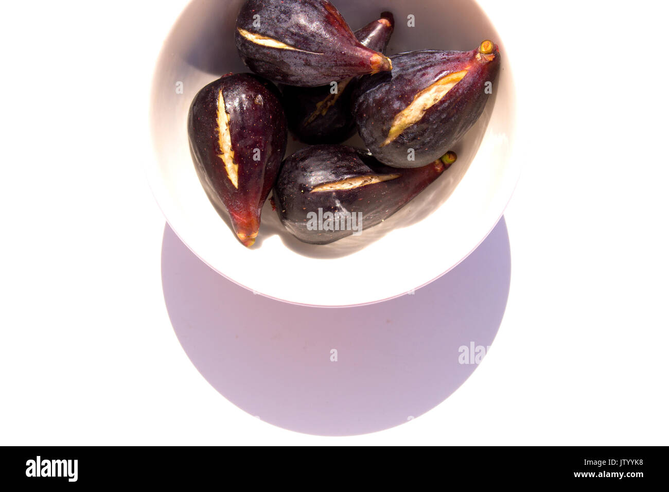 Fig. Fresh figs isolated on white background. Stock Photo