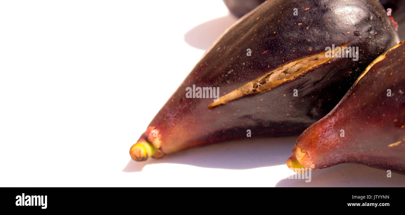 Fig. Fresh figs isolated on white background. Stock Photo