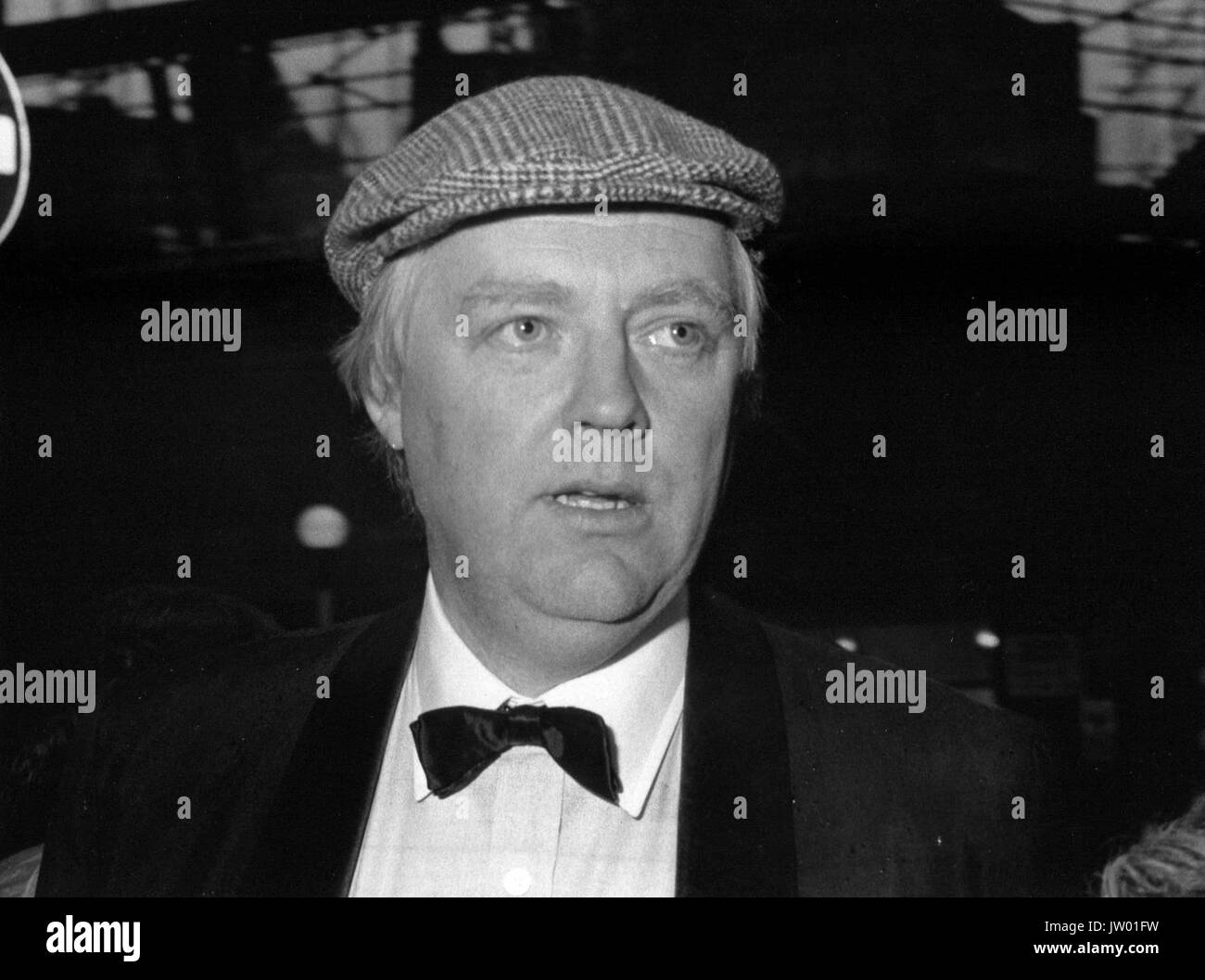 Tim Rice, British lyricist, attends a celebrity event in London, England in April 1989. Stock Photo