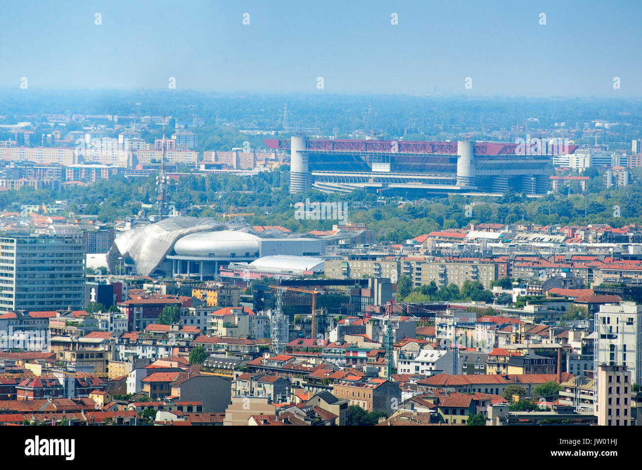 Italy, Lombardy, Milan, San Siro Football Stadium Stadio Giuseppe Meazza Stock Photo