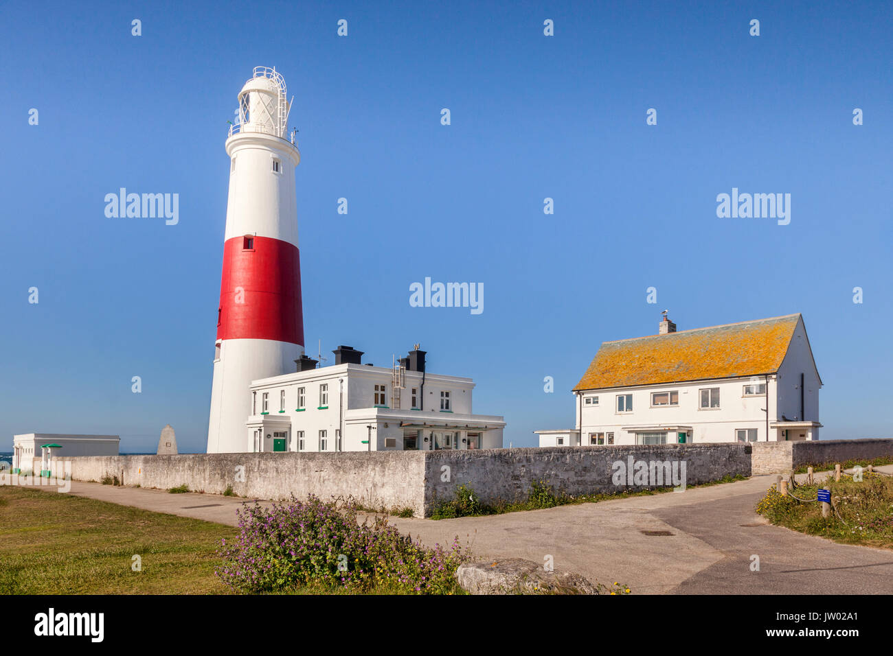 The lighthouse at Portland Bill, Dorset, England, UK Stock Photo