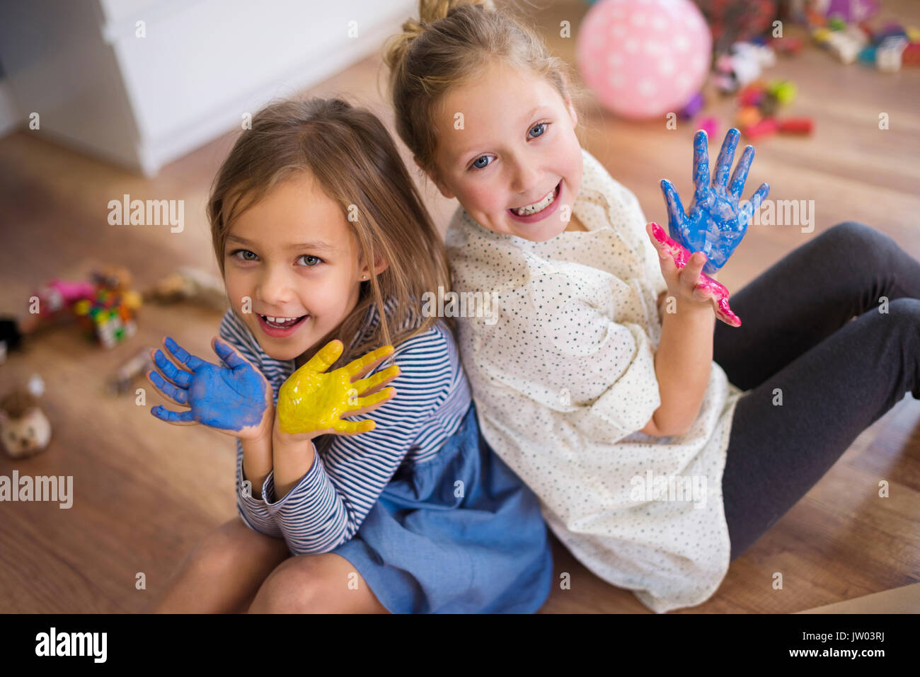 Hands raised high painting hi-res stock photography and images - Alamy
