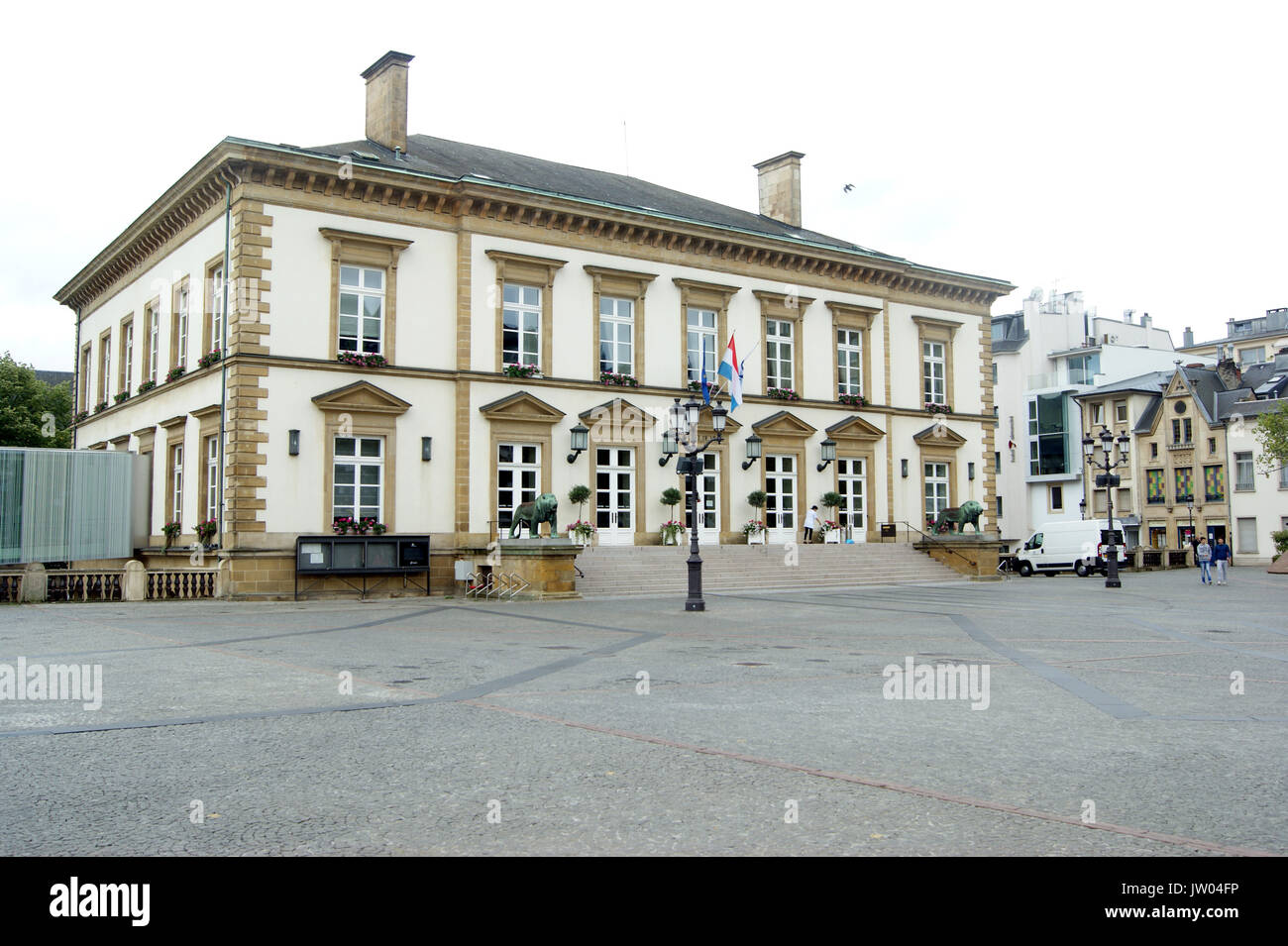 Luxembourg Town Hall, Luxembourg Stock Photo