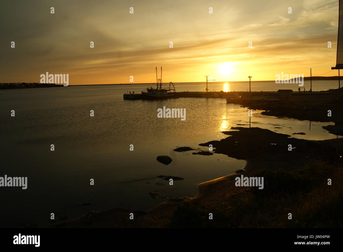 Sunset, Rocky Harbour, Newfoundland, Canada Stock Photo Alamy