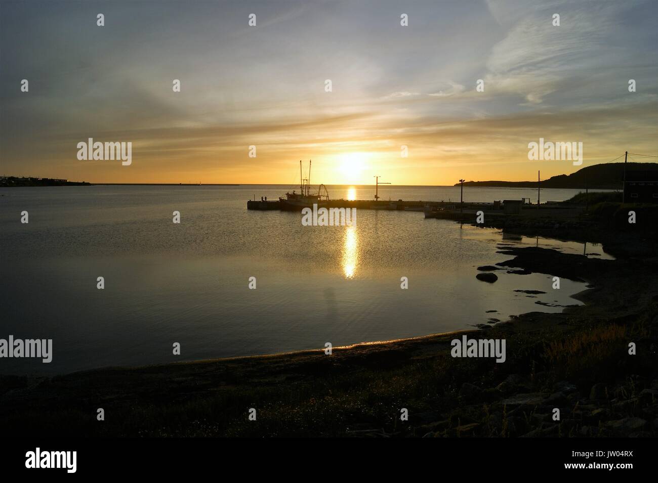 Sunset, Rocky Harbour, Newfoundland, Canada Stock Photo Alamy