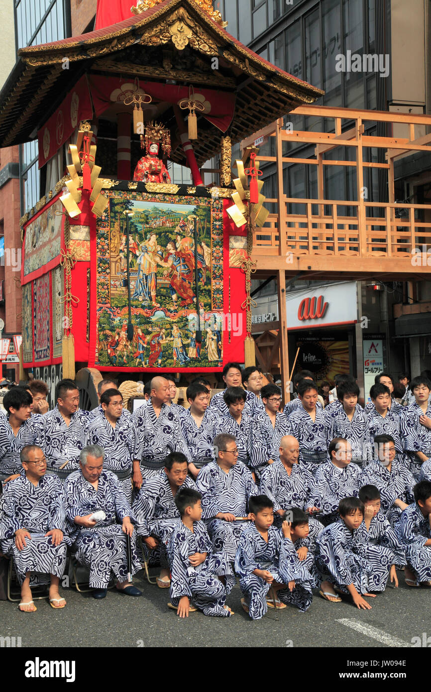 Japan, Kyoto, Gion Matsuri, festival, float, people Stock Photo Alamy