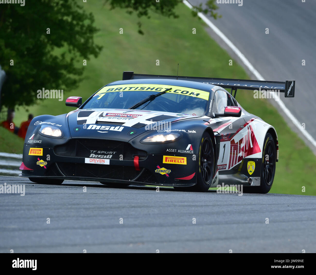 Derek Johnston, Jonny Adam, Aston Martin Vantage GT3, British GT Championship, GT3, GT4, Brands