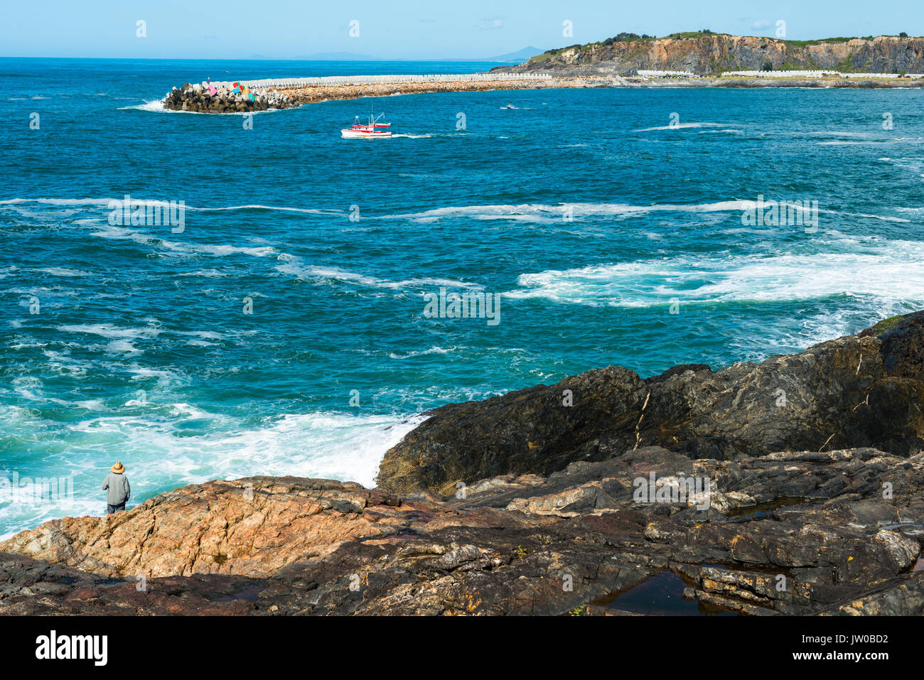 Fishing on Mutton Bird Island, Coffs Harbour, New South Wales Stock Photo 153058334 Alamy