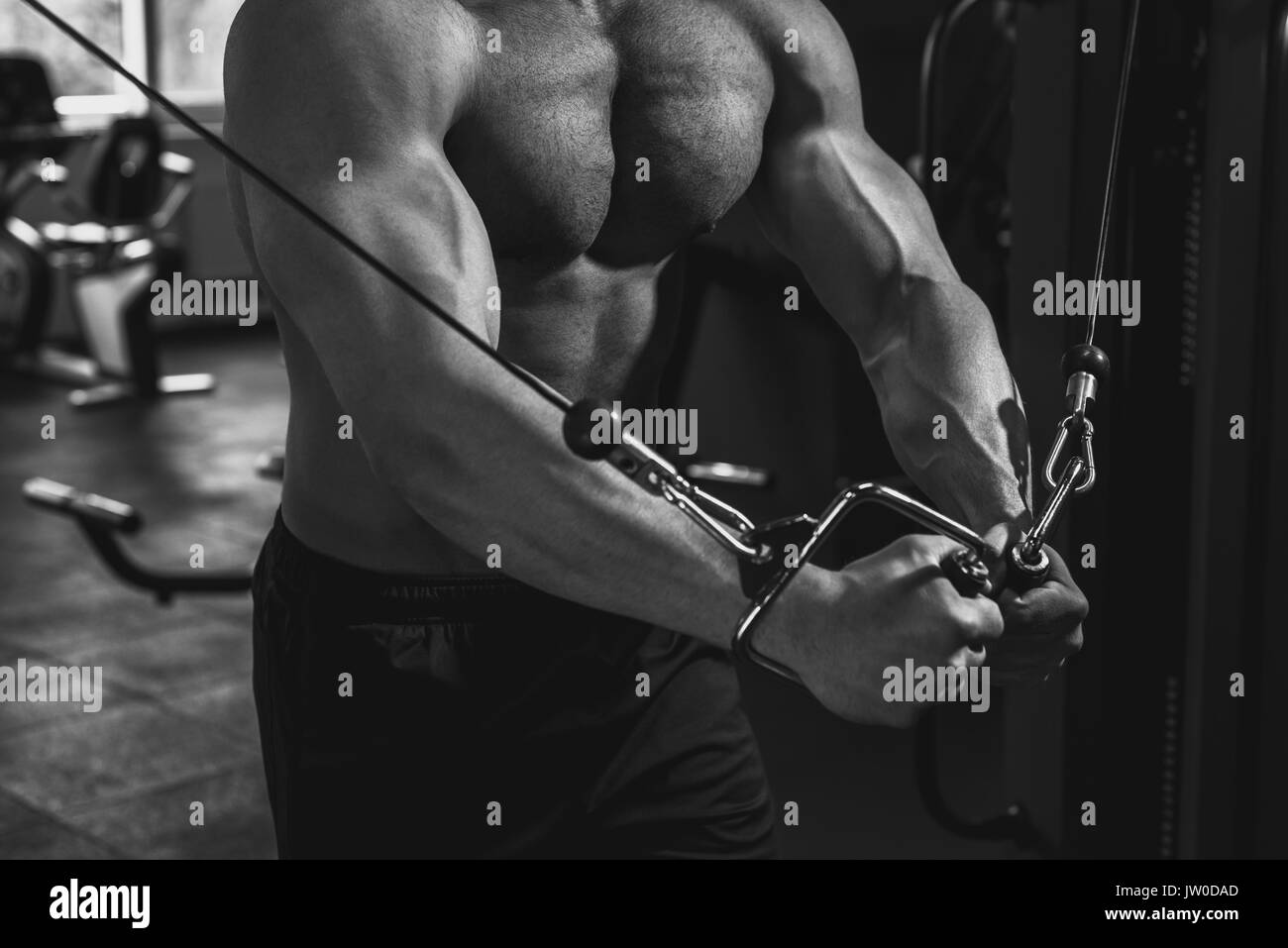 Muscular fit Black and White Stock Photos & Images - Alamy