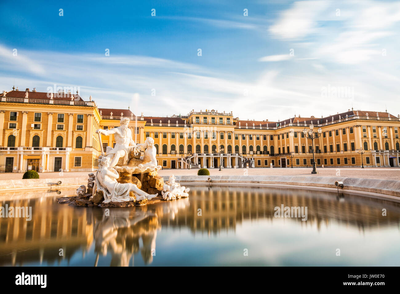 Beautiful Schonbrunn palace in Vienna, Austria Stock Photo