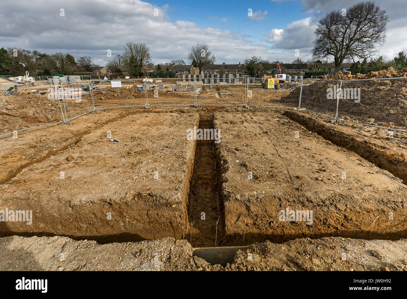 Kingswood Place housing in Elsenham, Bishop's Stortford, Essex. Stock Photo